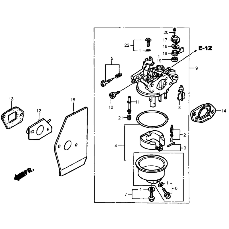 Carburetor Assembly Honda GXV160A1-T1AH