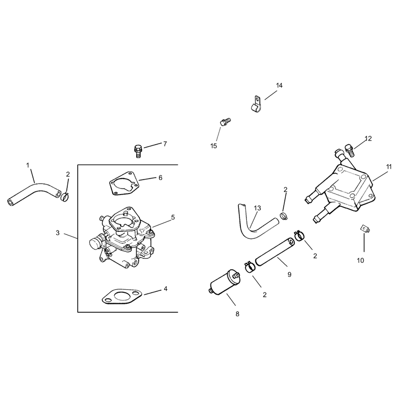 Group 8 Fuel System Assembly Kohler CH20S-64684