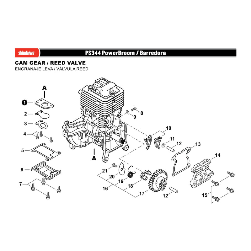 CAM GEAR / REED VALVE