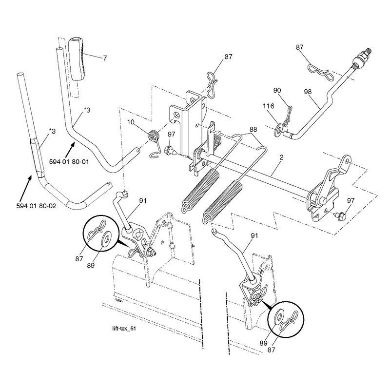 MOWER LIFT / DECK LIFT
