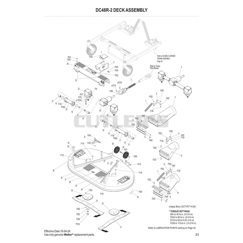 DC48R-2 Deck Assembly