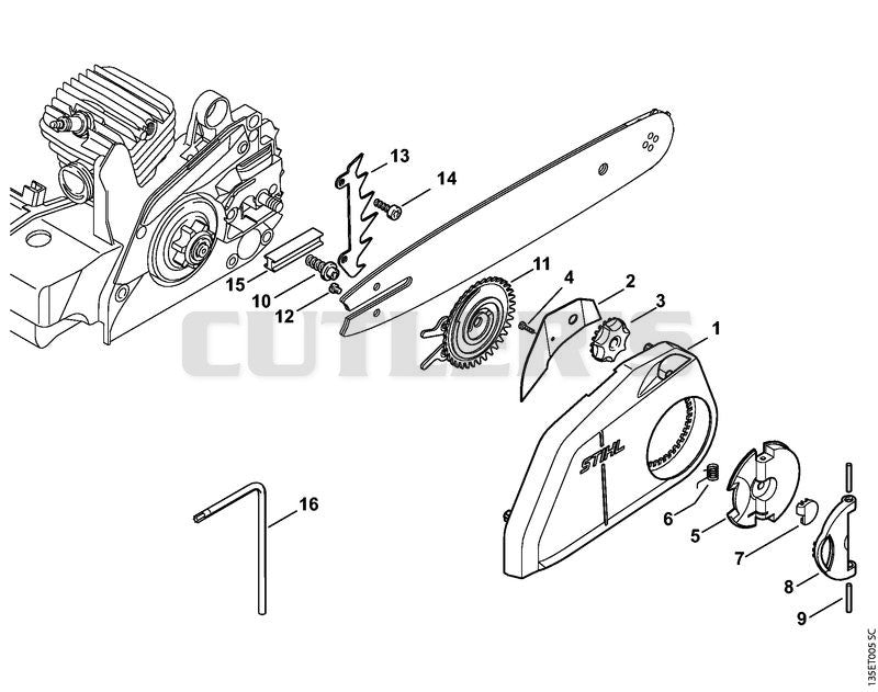 Quick chain tensioner