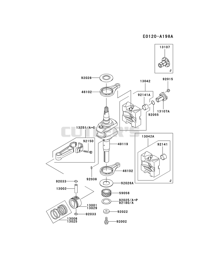 PISTON/CRANKSHAFT
