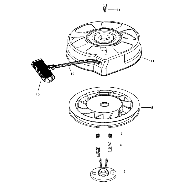 Recoil Starter No 590739