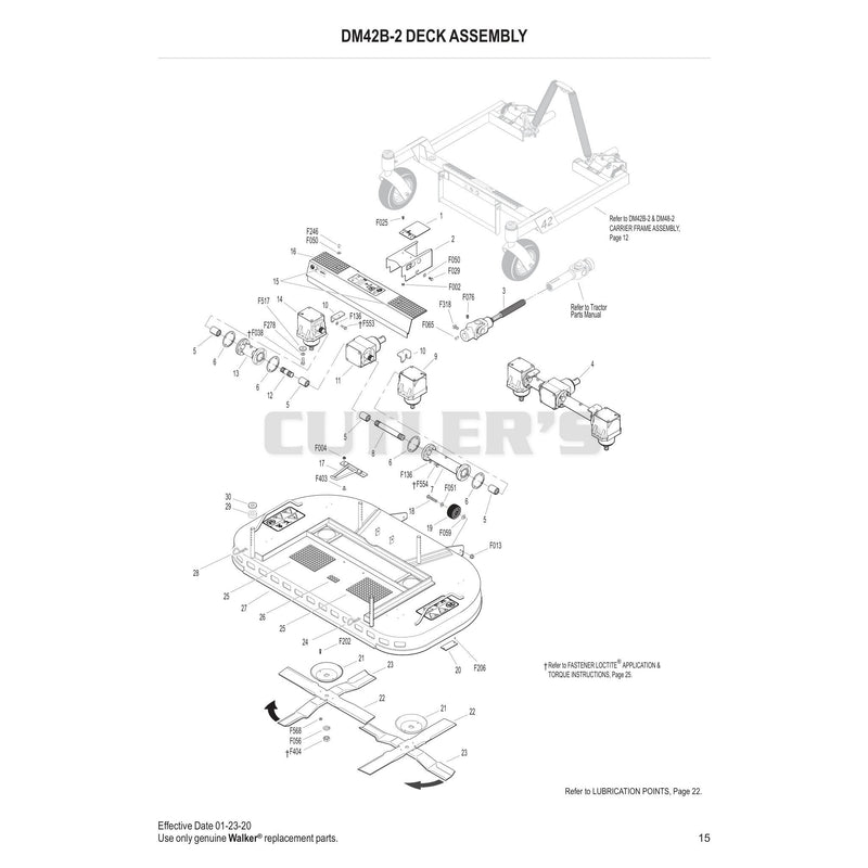 DM42B-2 DECK ASSEMBLY