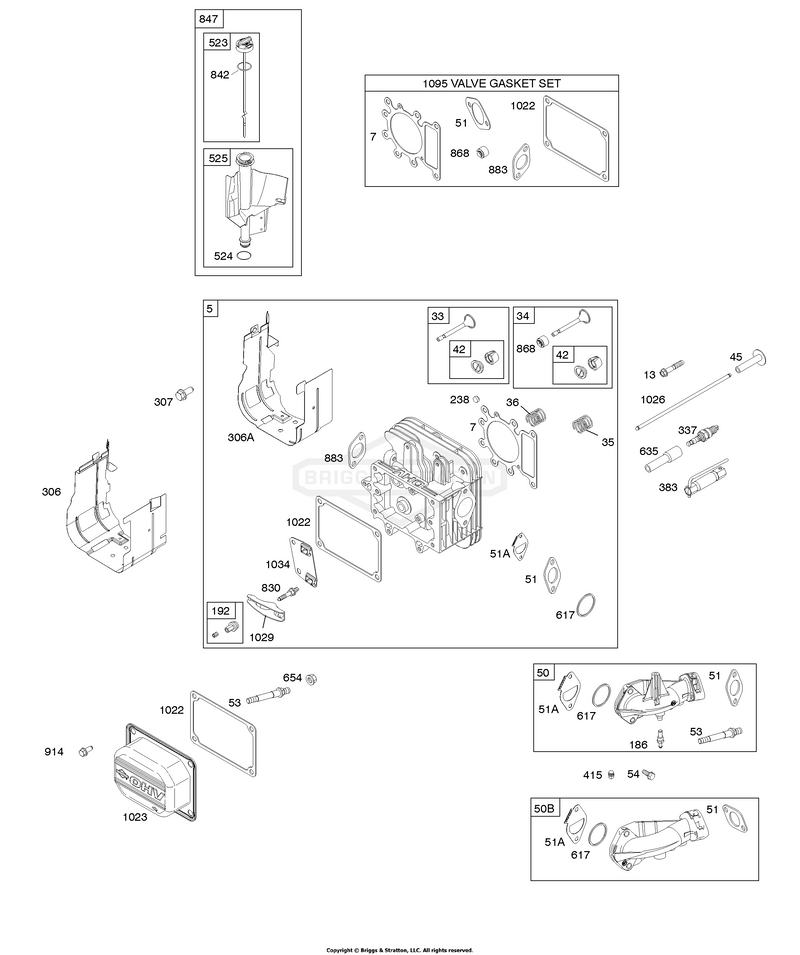 Cylinder Head, Gasket Set-Valve, Intake Manifold, Lubrication, Valves