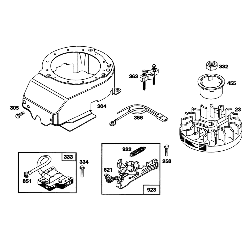 Engine Briggs and Stratton Model 122702-3171-01