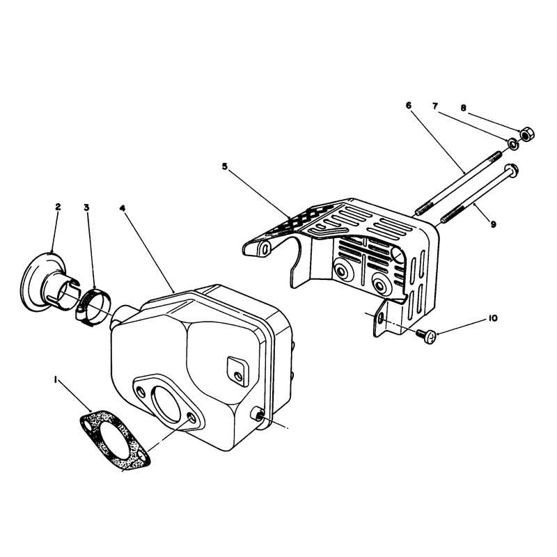 Muffler Assembly Model No 47pl0-1