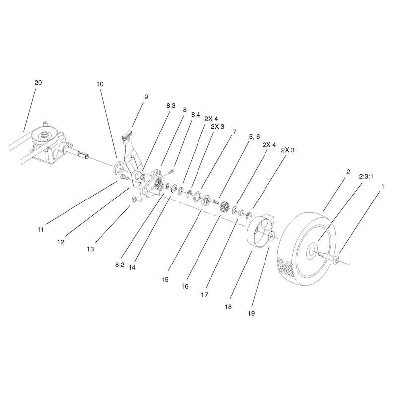 Gear Case and Wheel Assembly