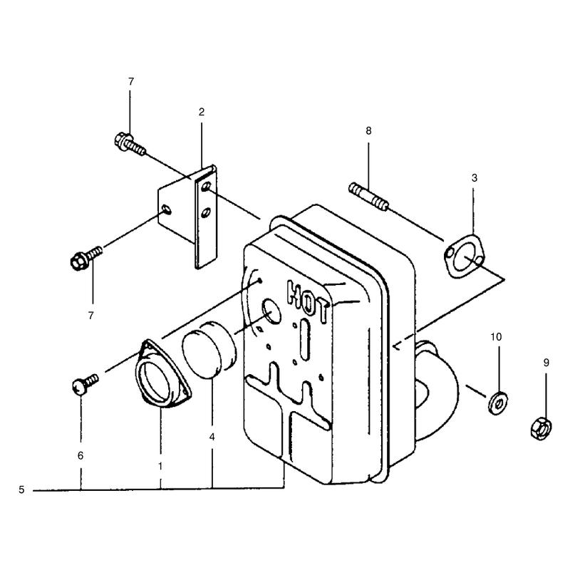 Muffler Assembly Kawasaki FB460V-MS14