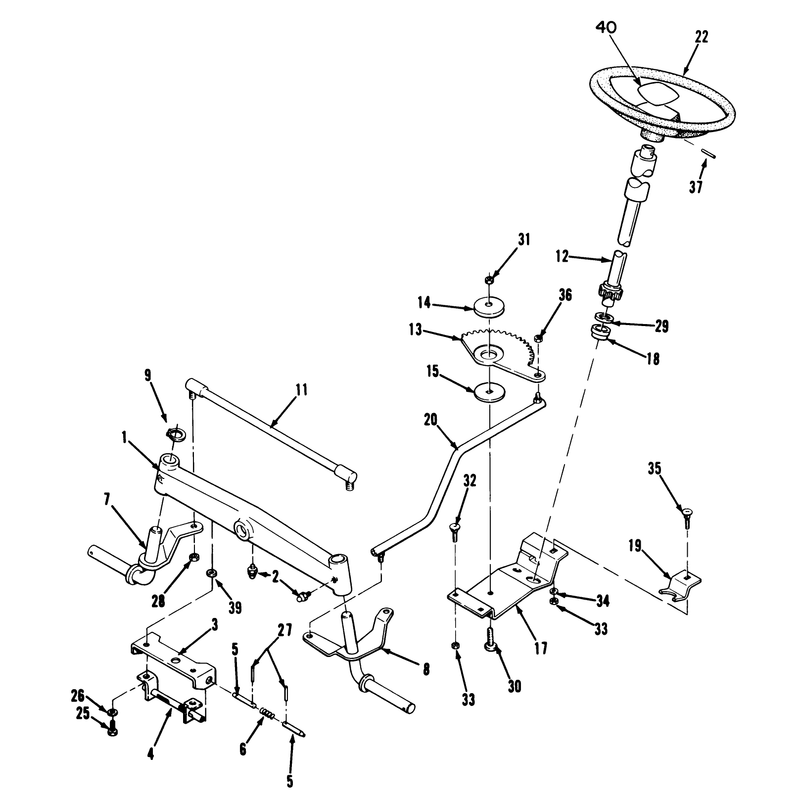 Front Axle & Steering Assembly
