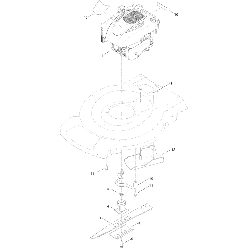 Engine and Blade Assembly