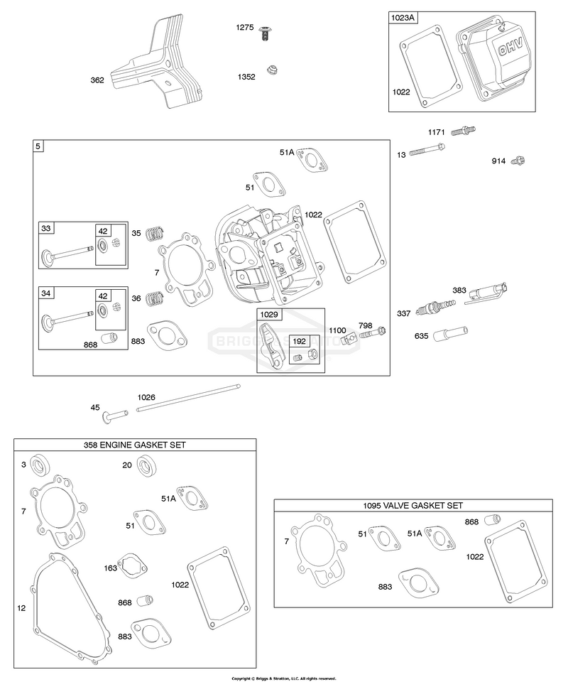Cylinder Head, Gasket Set - Engine, Gasket Set - Valve, Valves