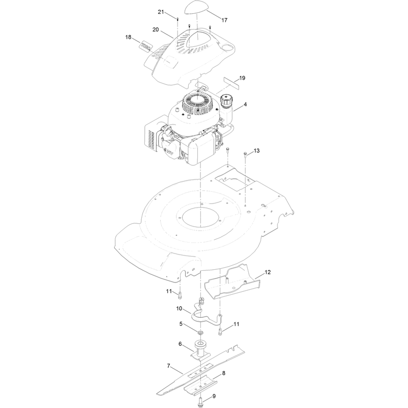 Engine and Blade Assembly