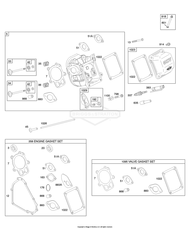 Cylinder Head, Gasket Set - Engine, Gasket Set - Valve, Valves