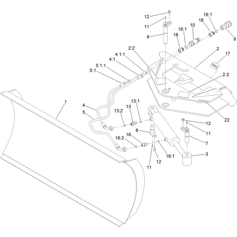 Hydraulic Blade Assembly