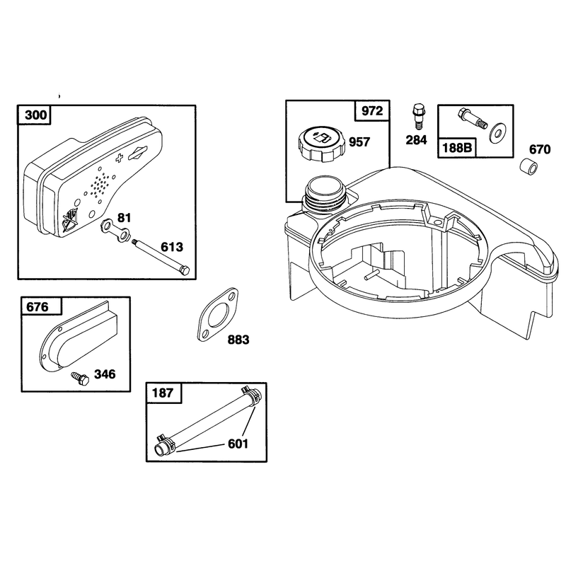 Engine Briggs and Stratton Model 12f802-0667-01