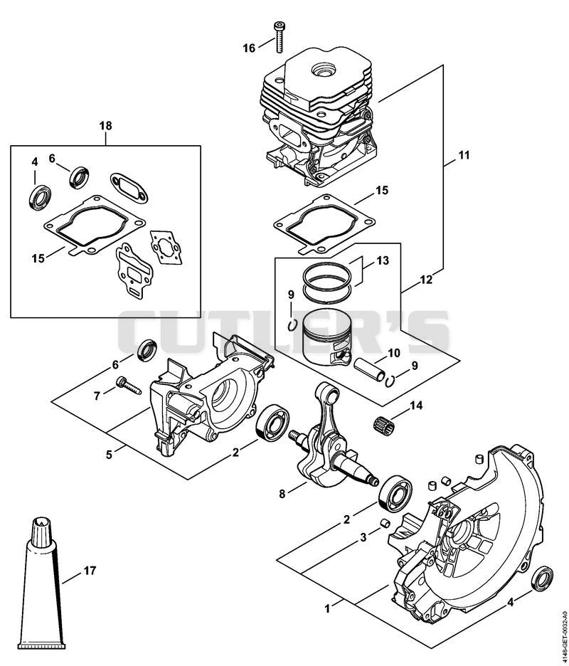 Crankcase, Cylinder