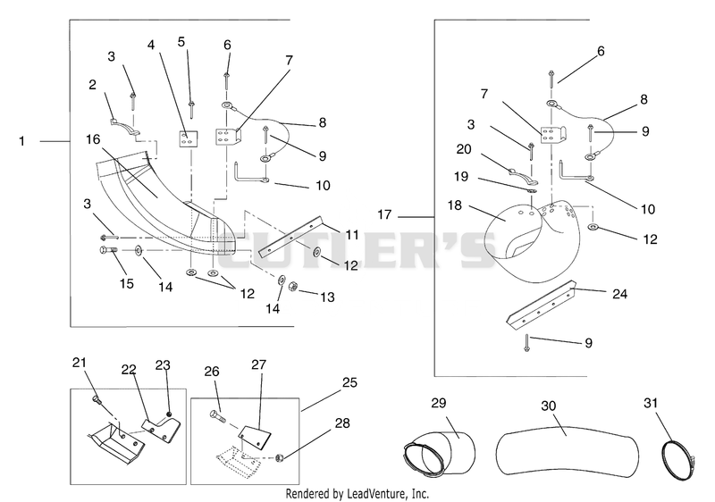 Boots, Vanes, And Tube