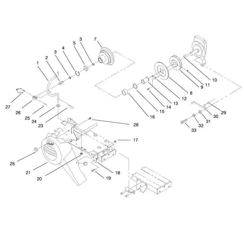 PTO Clutch Cover and Belt Guides