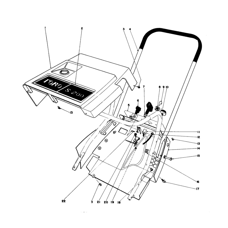 Shroud & Handle Assembly (model 38242)