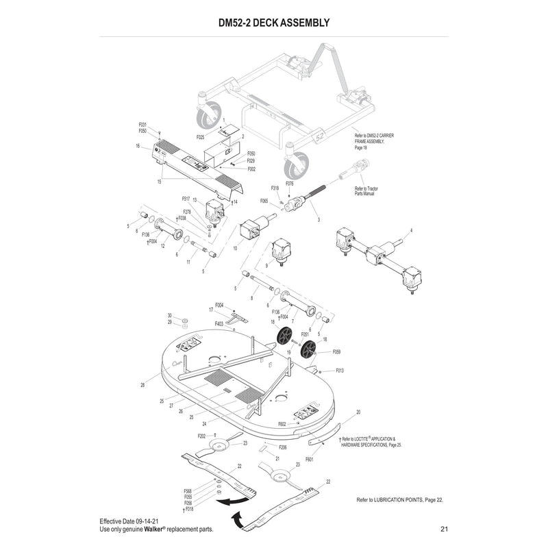 DM52-2 DECK ASSEMBLY