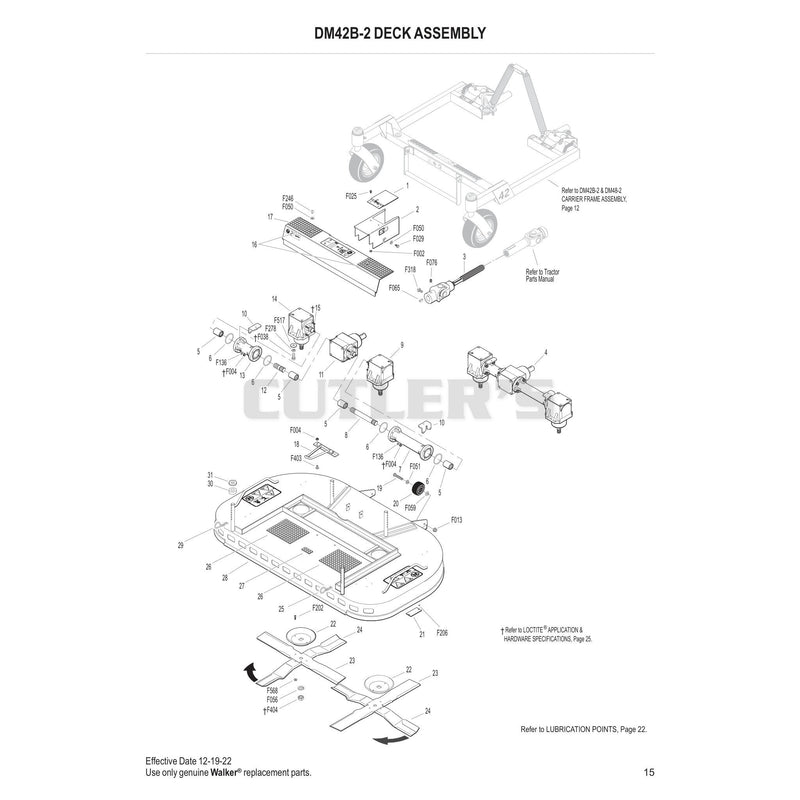 DM42B-2 Deck Assembly