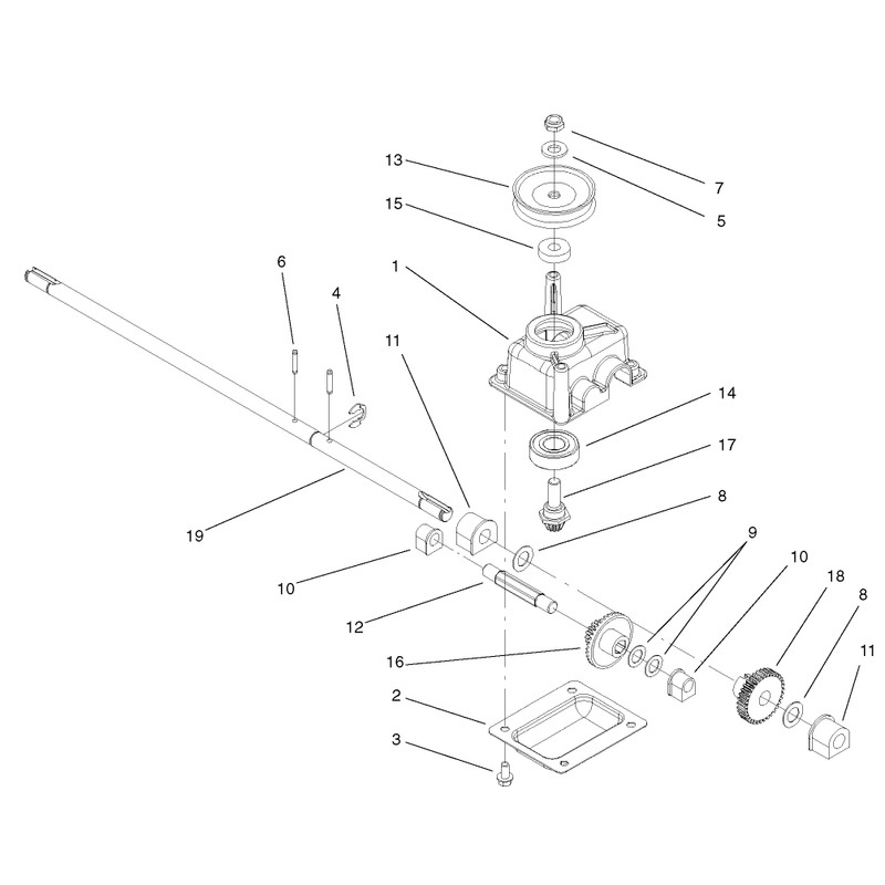 Gear Case Assembly No 104-7618
