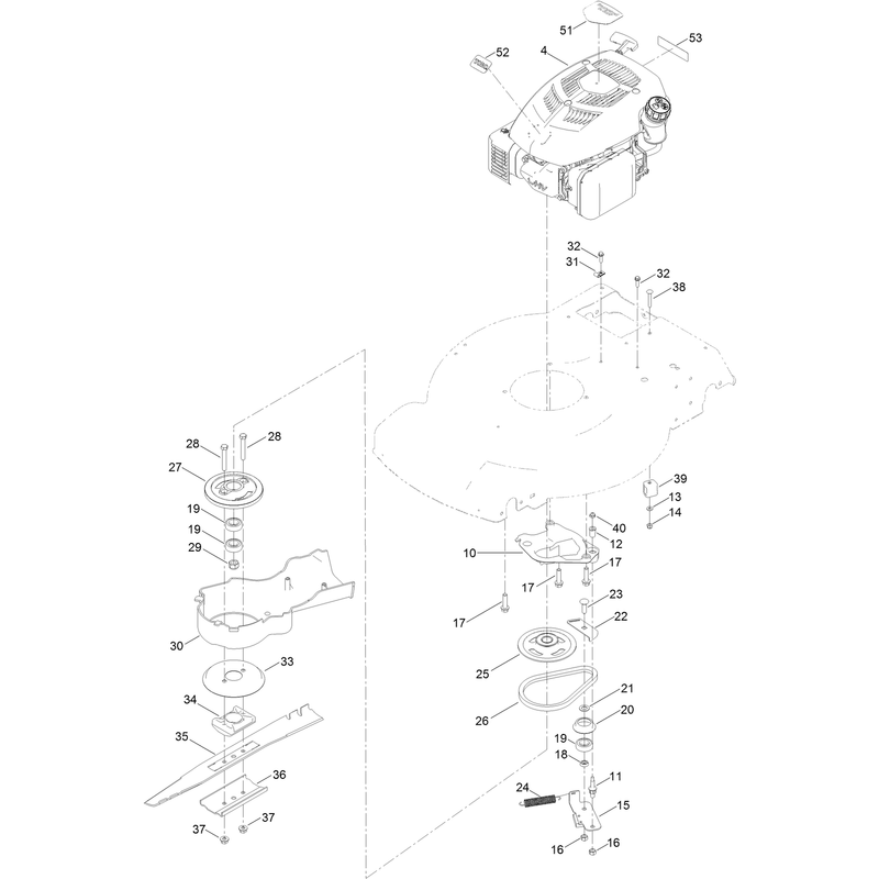 Engine and Blade Assembly