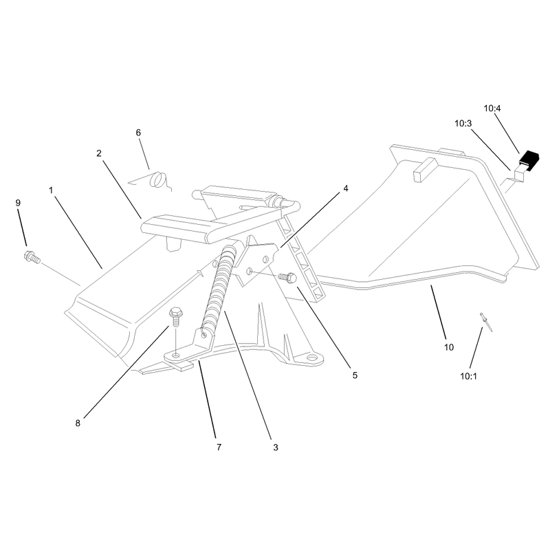 Rear Bag Discharge Chute Assembly