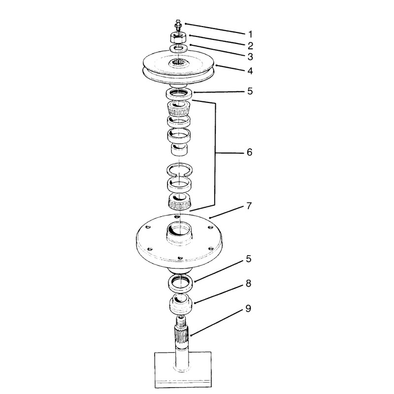 Drive Spindle Assembly No 27-0871
