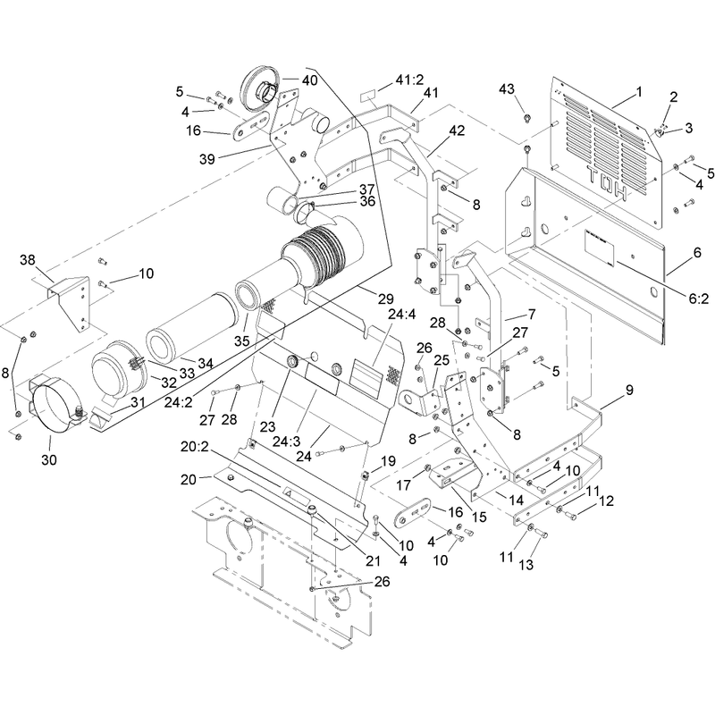 Front and Rear Engine Cover Assembly