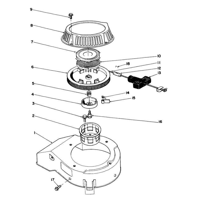 Recoil Assembly Engine Model No 47pm1-1serial No 2005001 and Up