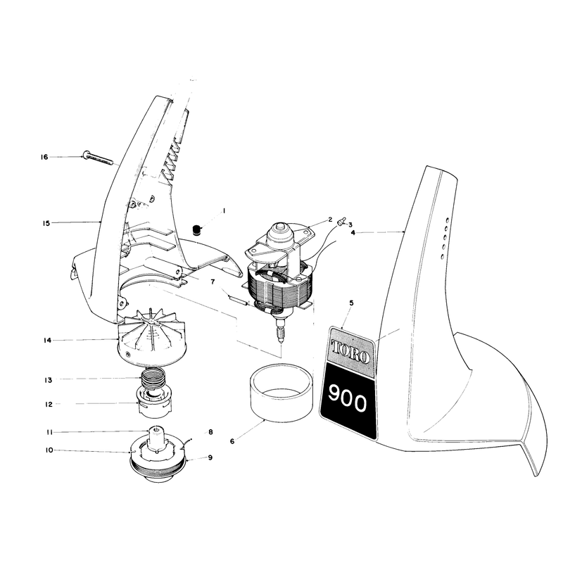 Motor and Housing Assembly