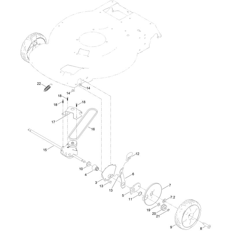 Front Wheel and HOC Assembly