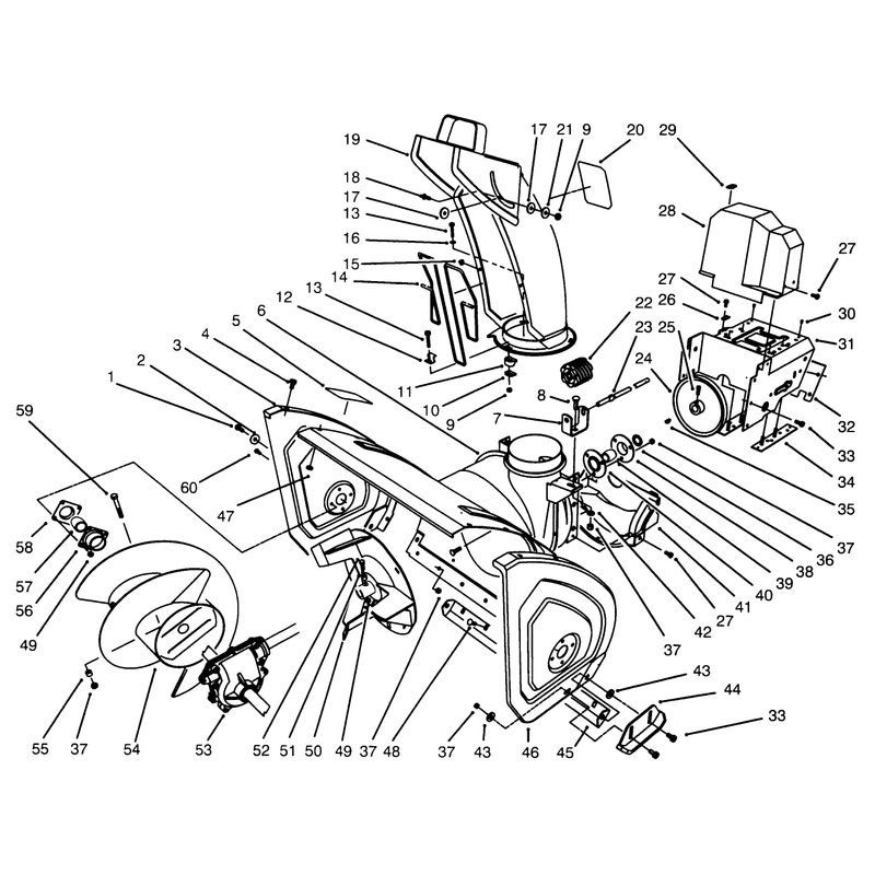 Housing & Chute Assembly