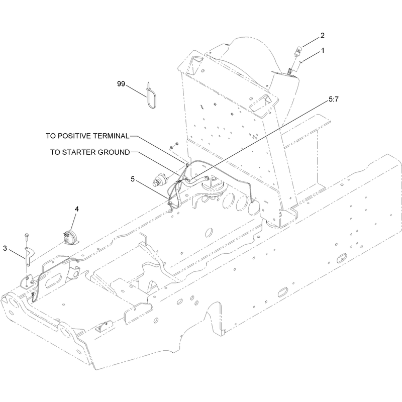 Horn Kit Assembly  RT1200 Trencher