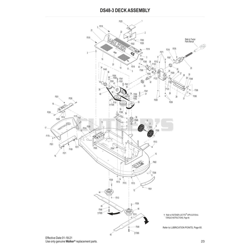 DS48-3 DECK ASSEMBLY