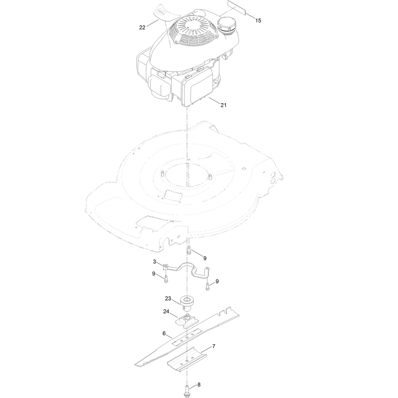 Engine and Blade Assembly