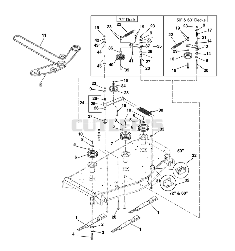 Belts, Idlers And Blades