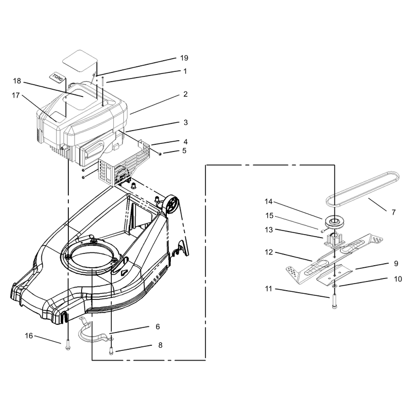 Engine and Blade Assembly