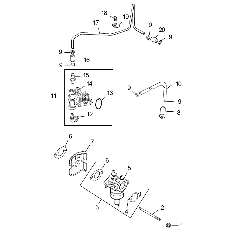 Fuel System Assembly Kohler CV493S-27529