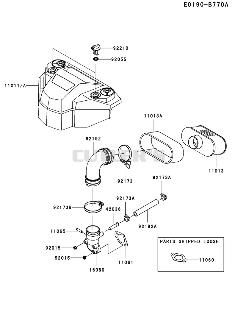 AIR-FILTER/MUFFLER(BS17/CS17)