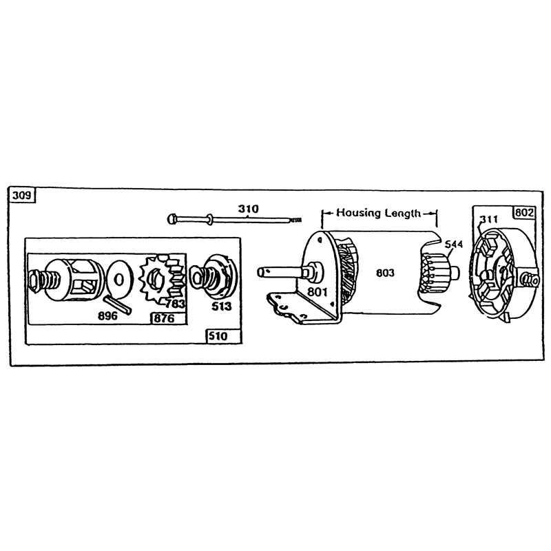 10hp Engine Briggs & Stratton Model No. 256707 Type No. 0126-01 (continued)