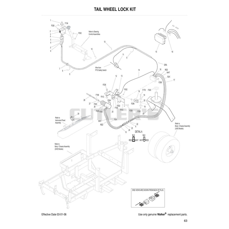 Tail Wheel Lock Kit