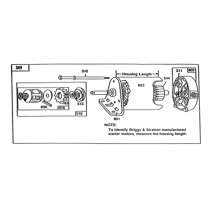 Engine Briggs & Straton Model 286707-0120-01