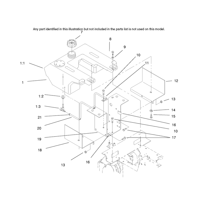 Fuel Tank and Hydro Fan Control Assembly