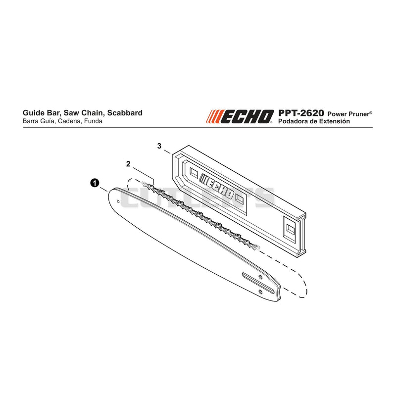 Guide Bar Saw Chain Scabbard
