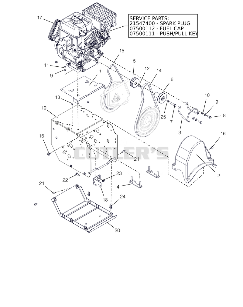Frame And Engine - 24" Track CE