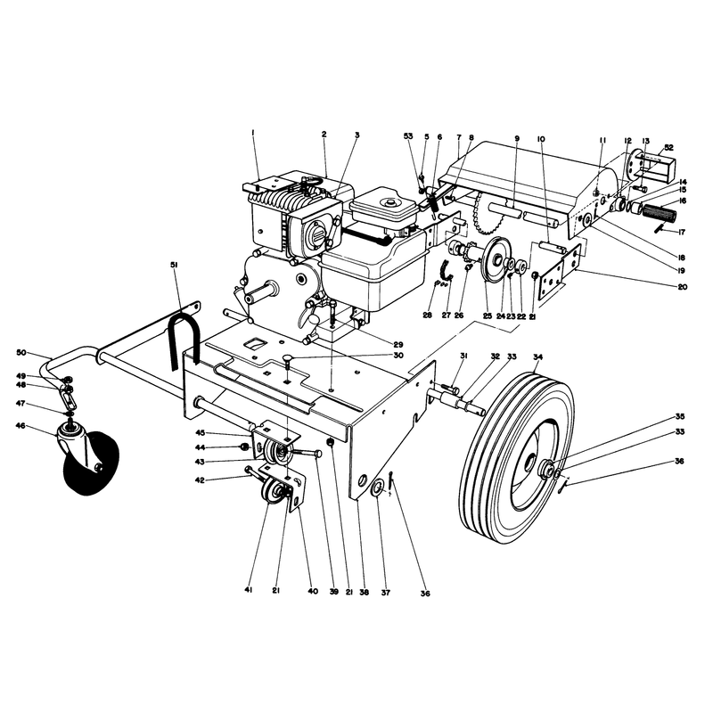 Engine and Base Assembly Model 62923